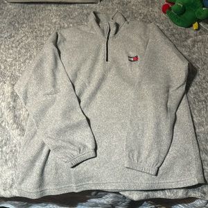 Tommy Hilfiger crewneck all grey 1/4 zip size XL